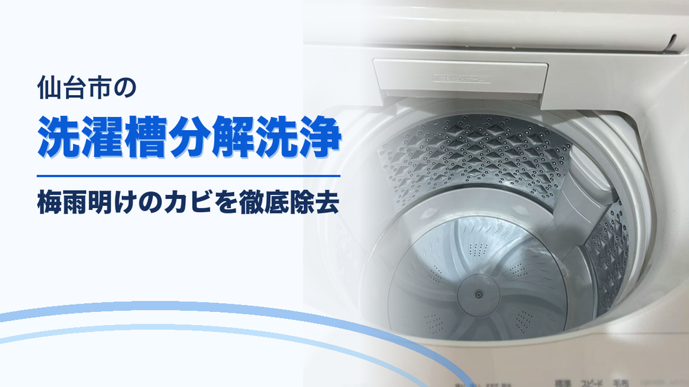 仙台市の洗濯槽分解洗浄｜梅雨明けのカビを徹底除去