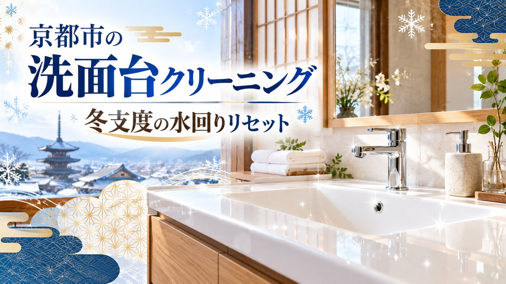 京都市の洗面台クリーニング|冬支度の水回りリセット